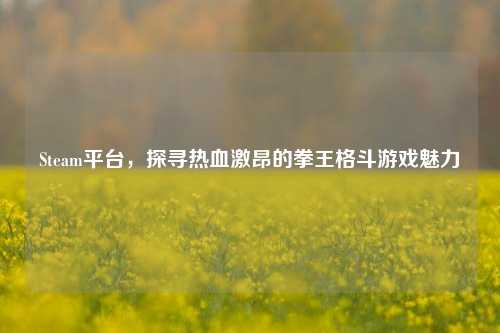 Steam平台，探寻热血激昂的拳王格斗游戏魅力