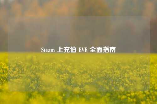Steam 上充值 EVE 全面指南