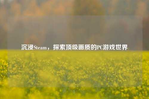 沉浸Steam，探索顶级画质的PC游戏世界