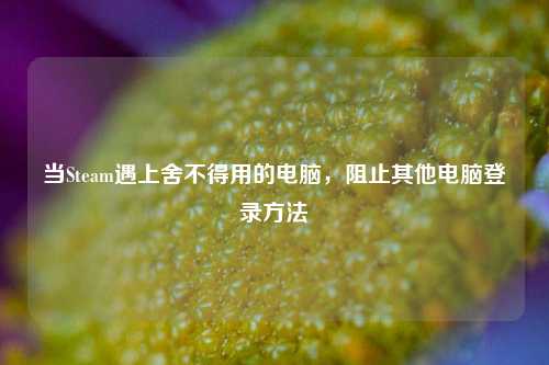 当Steam遇上舍不得用的电脑，阻止其他电脑登录方法
