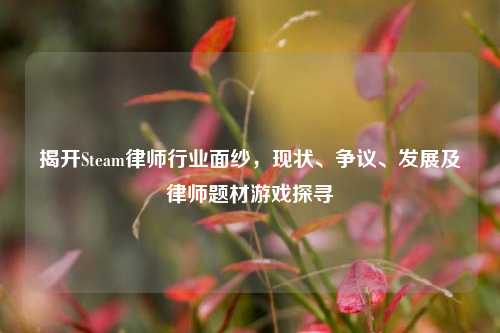 揭开Steam律师行业面纱，现状、争议、发展及律师题材游戏探寻
