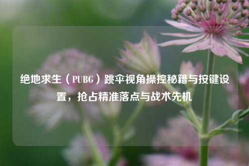 绝地求生（PUBG）跳伞视角操控秘籍与按键设置，抢占精准落点与战术先机