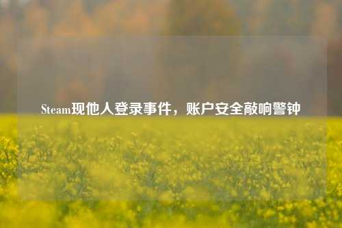 Steam现他人登录事件，账户安全敲响警钟