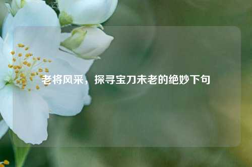 老将风采，探寻宝刀未老的绝妙下句