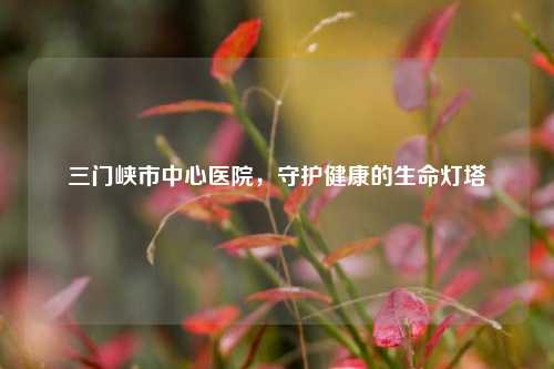 三门峡市中心医院，守护健康的生命灯塔