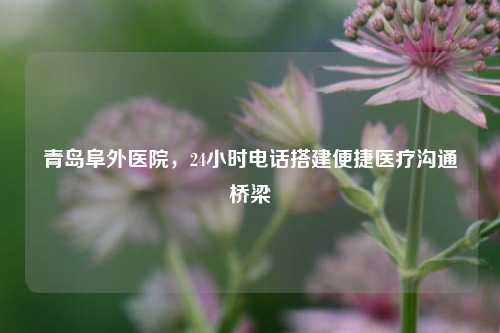 青岛阜外医院，24小时电话搭建便捷医疗沟通桥梁