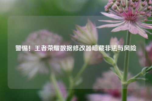 警惕！王者荣耀数据修改器暗藏非法与风险