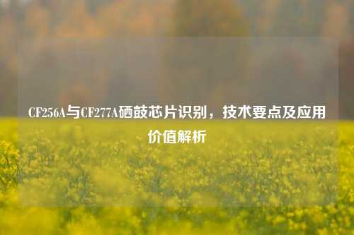 CF256A与CF277A硒鼓芯片识别，技术要点及应用价值解析