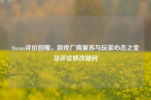 Steam评价回暖，游戏厂商复苏与玩家心态之变及评论修改疑问