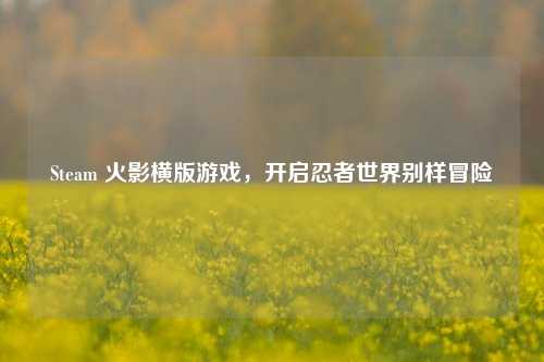 Steam 火影横版游戏，开启忍者世界别样冒险