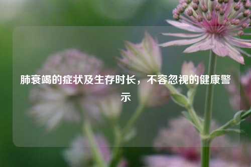 肺衰竭的症状及生存时长，不容忽视的健康警示