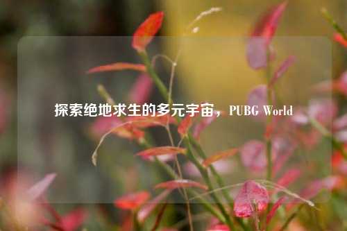 探索绝地求生的多元宇宙，PUBG World