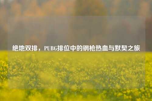 绝地双排，PUBG排位中的钢枪热血与默契之旅