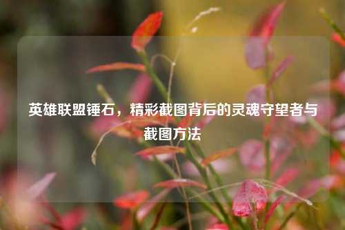 英雄联盟锤石，精彩截图背后的灵魂守望者与截图方法