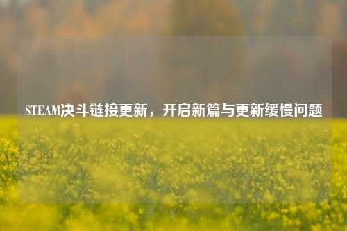 STEAM决斗链接更新，开启新篇与更新缓慢问题