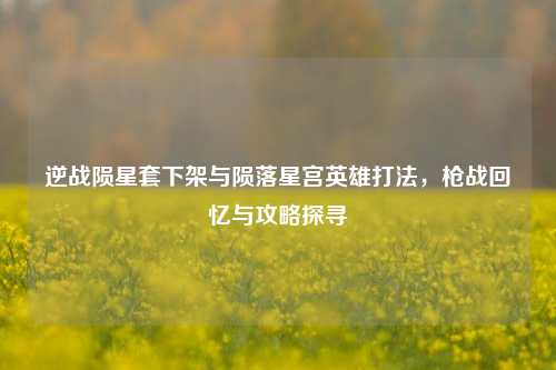 逆战陨星套下架与陨落星宫英雄打法，枪战回忆与攻略探寻